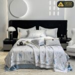 Luxurious Ice Cooling Tencel Fabric Complete Summer Quilt Set