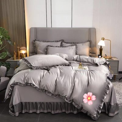 Kuchi (Frilled) Design Premium Bed Sheet Set