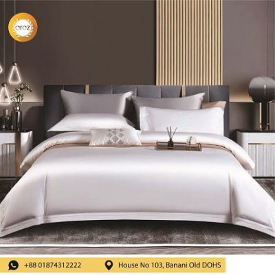 Solid Color Premium Bed Sheet With 2 Pillow Covers-offwhite